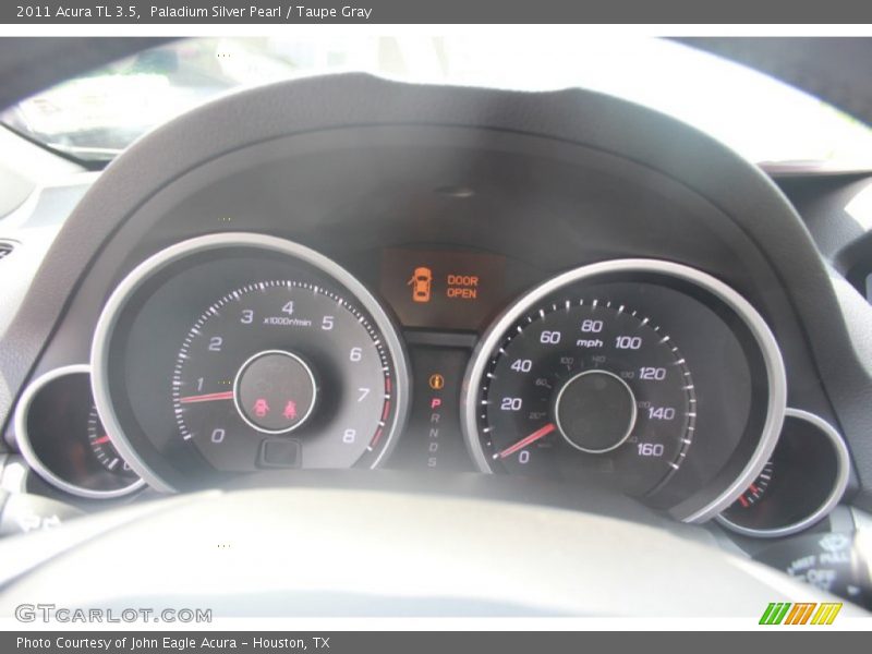 Paladium Silver Pearl / Taupe Gray 2011 Acura TL 3.5