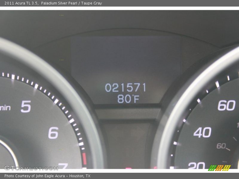 Paladium Silver Pearl / Taupe Gray 2011 Acura TL 3.5