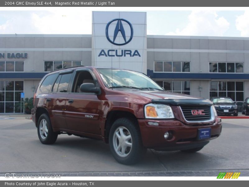 Magnetic Red Metallic / Light Tan 2004 GMC Envoy SLE 4x4
