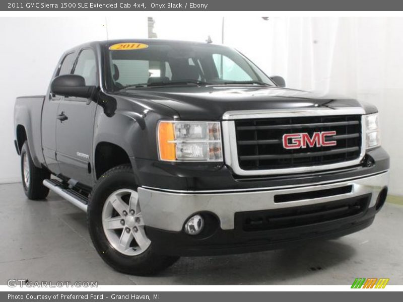 Onyx Black / Ebony 2011 GMC Sierra 1500 SLE Extended Cab 4x4