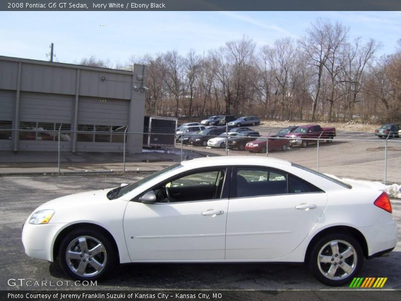 Ivory White / Ebony Black 2008 Pontiac G6 GT Sedan