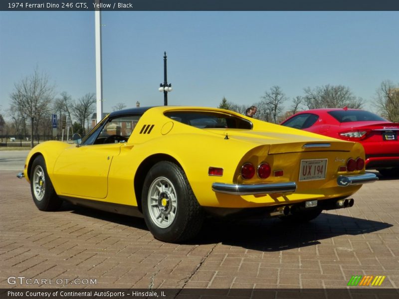 Yellow / Black 1974 Ferrari Dino 246 GTS