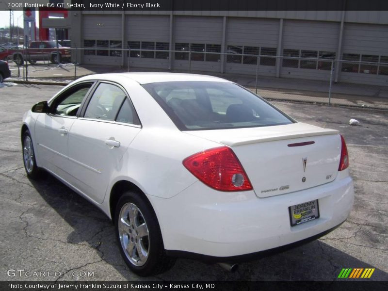 Ivory White / Ebony Black 2008 Pontiac G6 GT Sedan