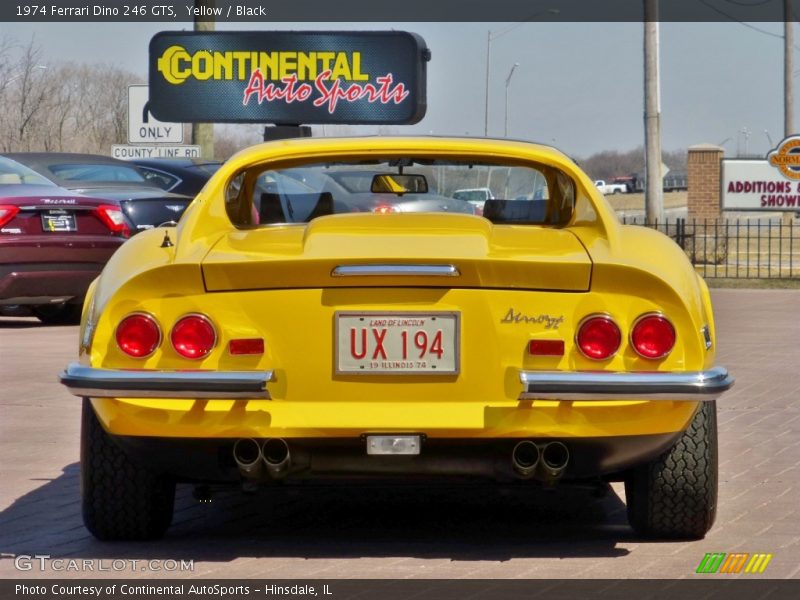 Yellow / Black 1974 Ferrari Dino 246 GTS