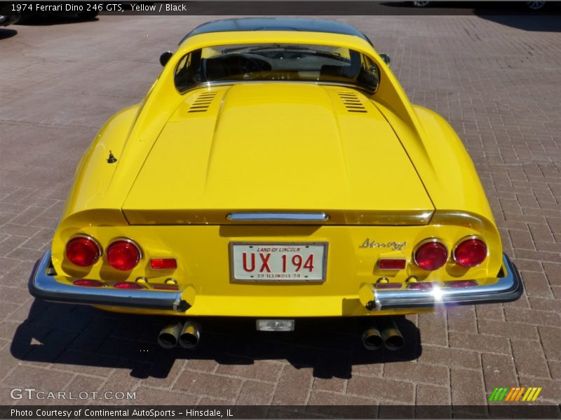Yellow / Black 1974 Ferrari Dino 246 GTS