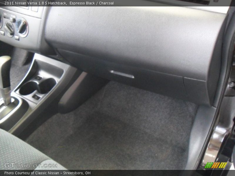 Espresso Black / Charcoal 2011 Nissan Versa 1.8 S Hatchback