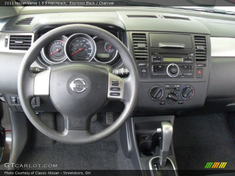 Espresso Black / Charcoal 2011 Nissan Versa 1.8 S Hatchback