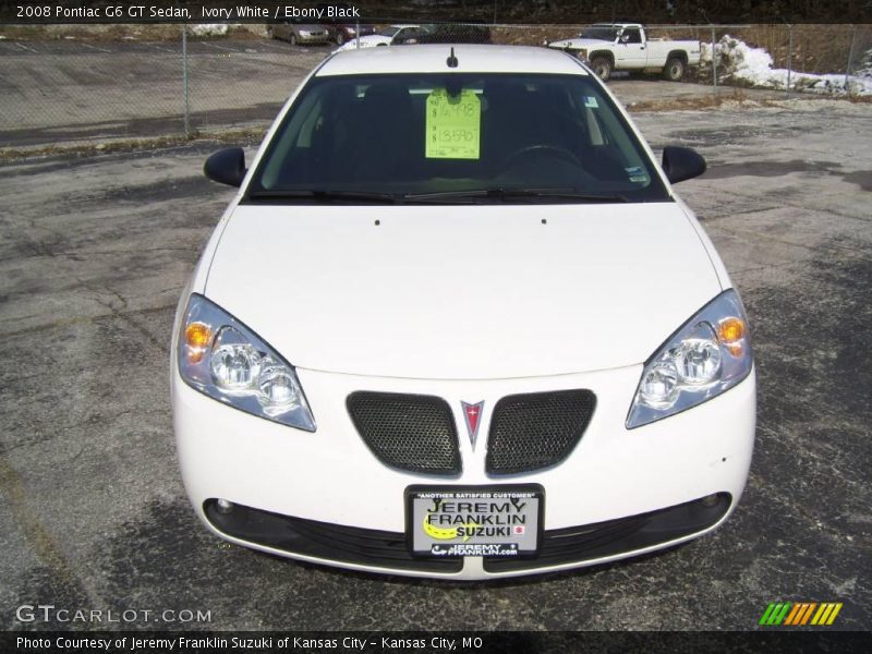 Ivory White / Ebony Black 2008 Pontiac G6 GT Sedan