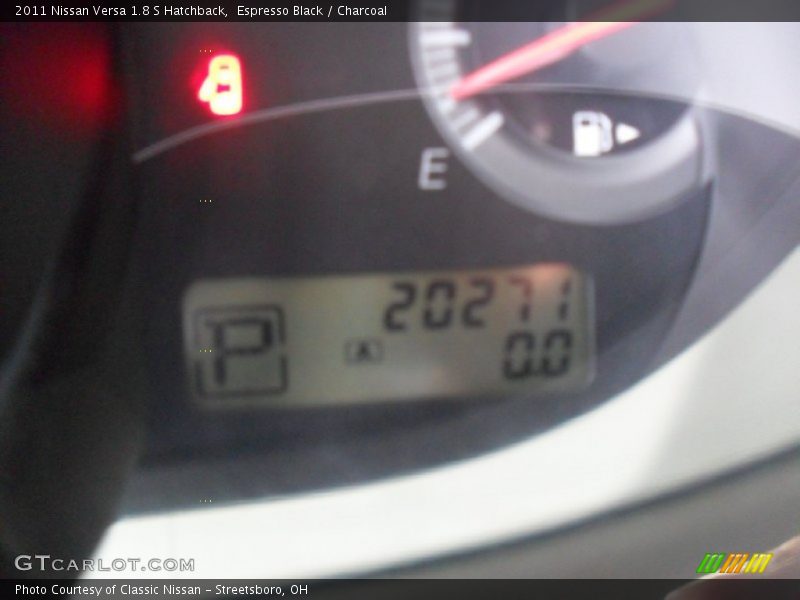 Espresso Black / Charcoal 2011 Nissan Versa 1.8 S Hatchback