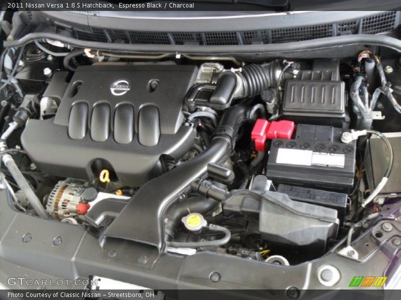 Espresso Black / Charcoal 2011 Nissan Versa 1.8 S Hatchback
