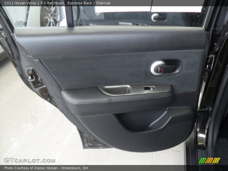 Espresso Black / Charcoal 2011 Nissan Versa 1.8 S Hatchback