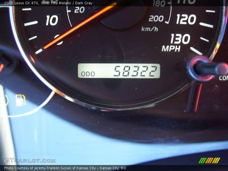 Silver Pine Metallic / Dark Gray 2005 Lexus GX 470