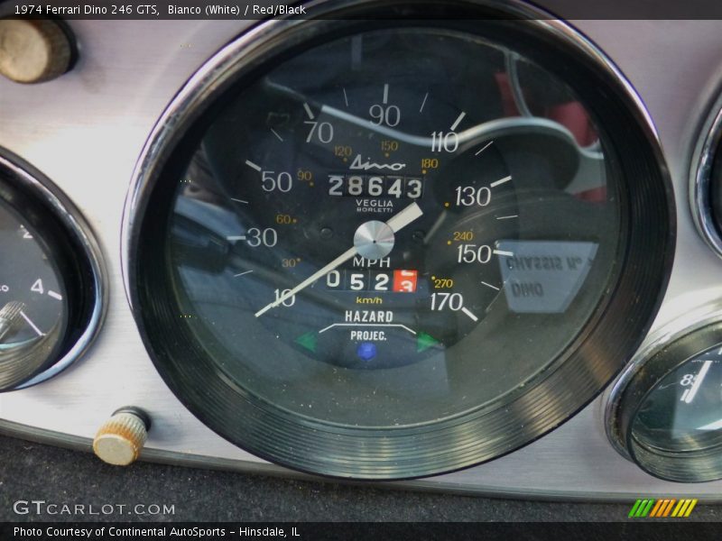  1974 Dino 246 GTS 246 GTS Gauges