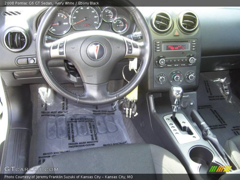 Ivory White / Ebony Black 2008 Pontiac G6 GT Sedan