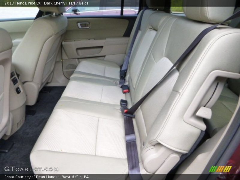 Rear Seat of 2013 Pilot LX