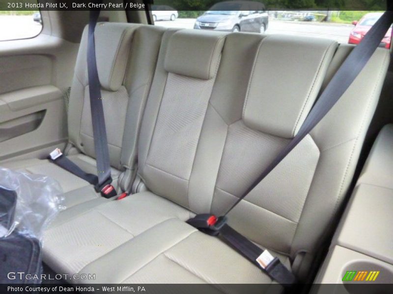 Rear Seat of 2013 Pilot LX