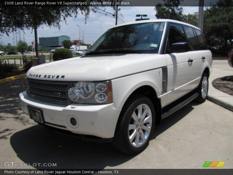 Alaska White / Jet Black 2008 Land Rover Range Rover V8 Supercharged