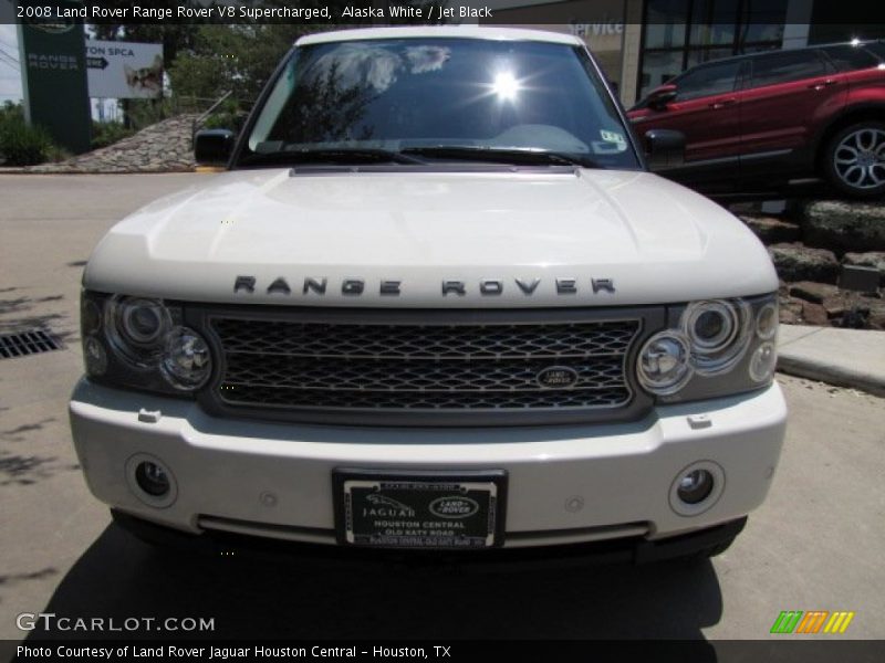 Alaska White / Jet Black 2008 Land Rover Range Rover V8 Supercharged