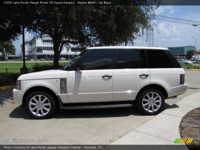 Alaska White / Jet Black 2008 Land Rover Range Rover V8 Supercharged