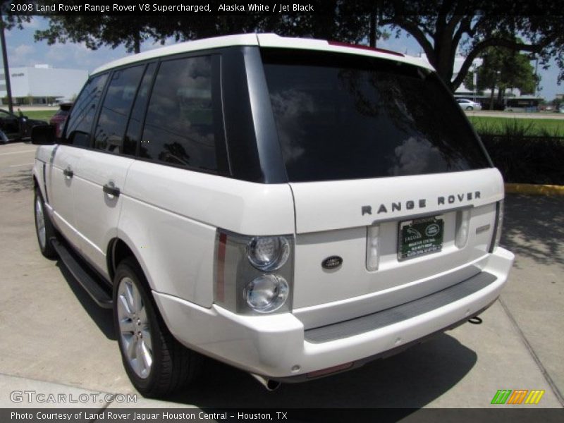 Alaska White / Jet Black 2008 Land Rover Range Rover V8 Supercharged