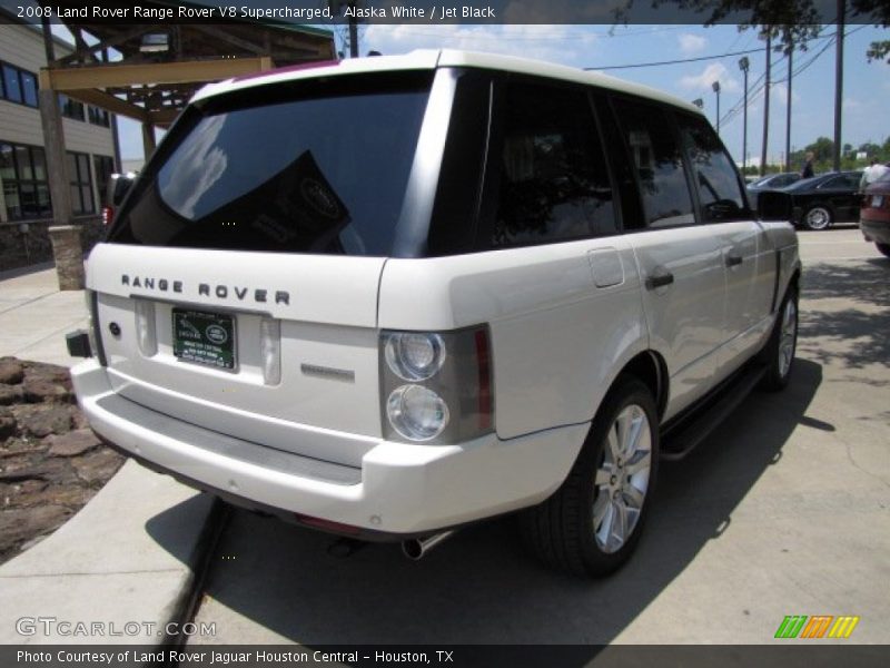 Alaska White / Jet Black 2008 Land Rover Range Rover V8 Supercharged