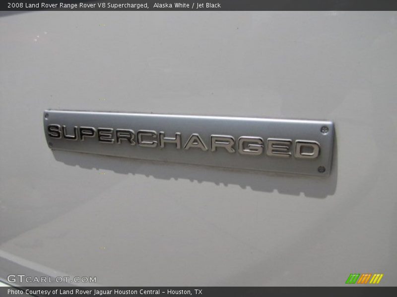 Alaska White / Jet Black 2008 Land Rover Range Rover V8 Supercharged