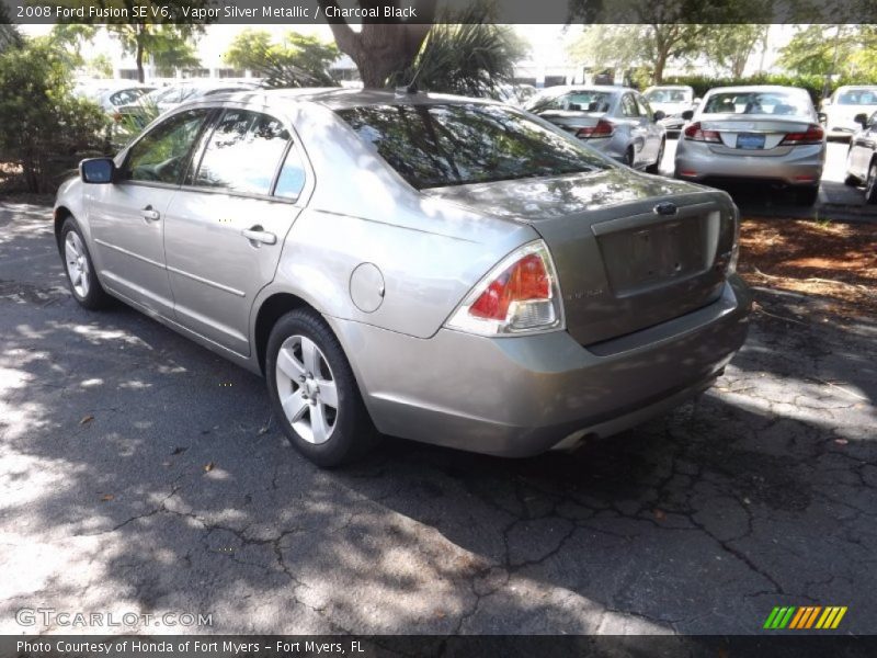 Vapor Silver Metallic / Charcoal Black 2008 Ford Fusion SE V6