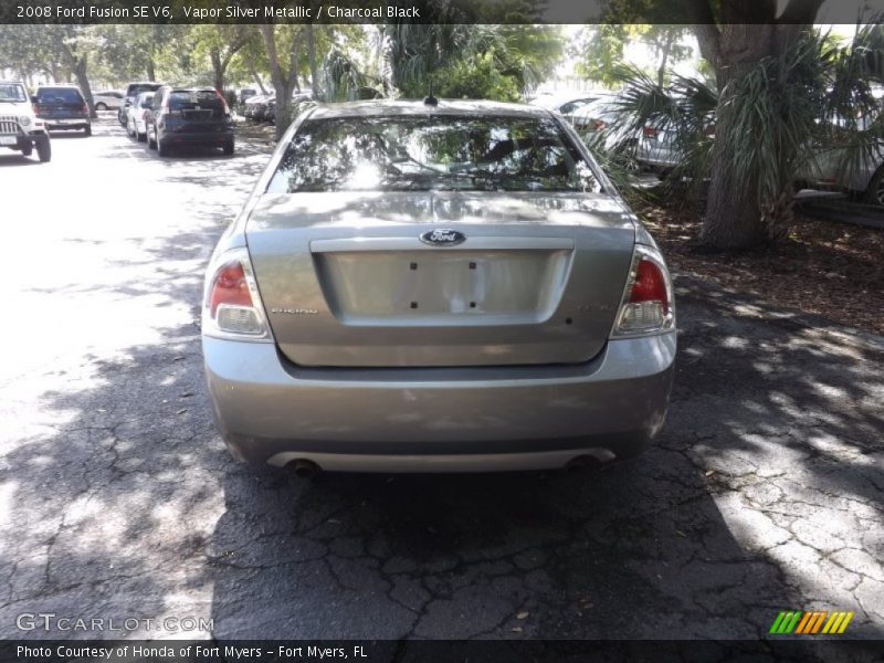 Vapor Silver Metallic / Charcoal Black 2008 Ford Fusion SE V6