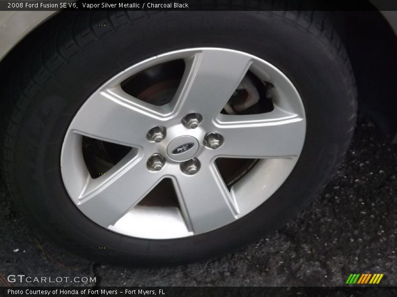 Vapor Silver Metallic / Charcoal Black 2008 Ford Fusion SE V6