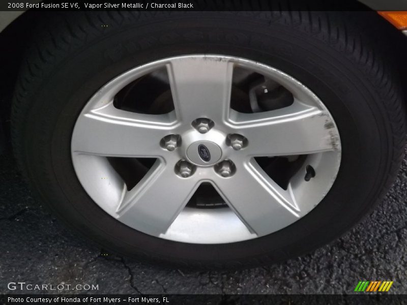 Vapor Silver Metallic / Charcoal Black 2008 Ford Fusion SE V6