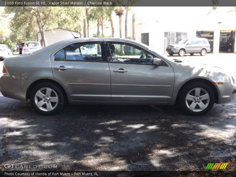 Vapor Silver Metallic / Charcoal Black 2008 Ford Fusion SE V6