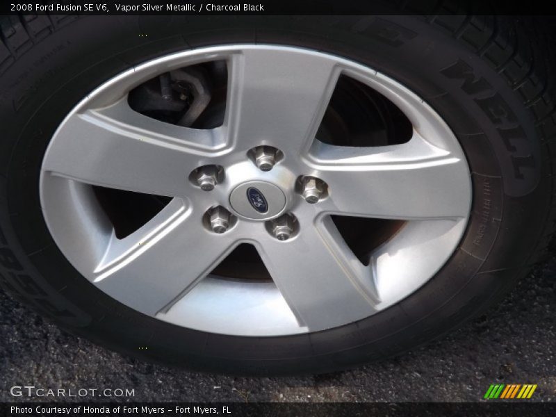 Vapor Silver Metallic / Charcoal Black 2008 Ford Fusion SE V6