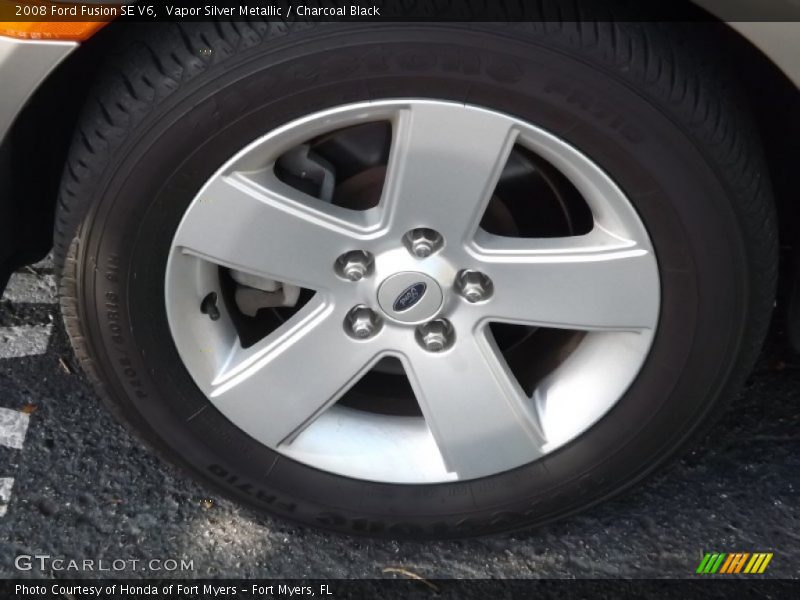 Vapor Silver Metallic / Charcoal Black 2008 Ford Fusion SE V6