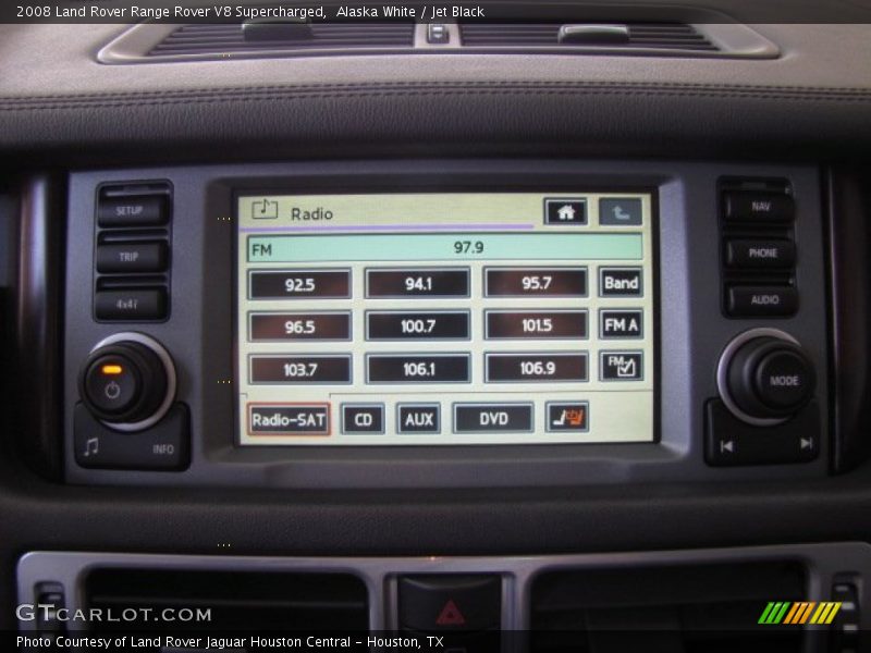 Alaska White / Jet Black 2008 Land Rover Range Rover V8 Supercharged