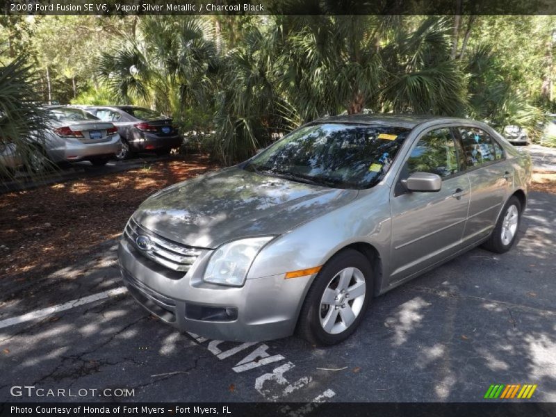 Vapor Silver Metallic / Charcoal Black 2008 Ford Fusion SE V6