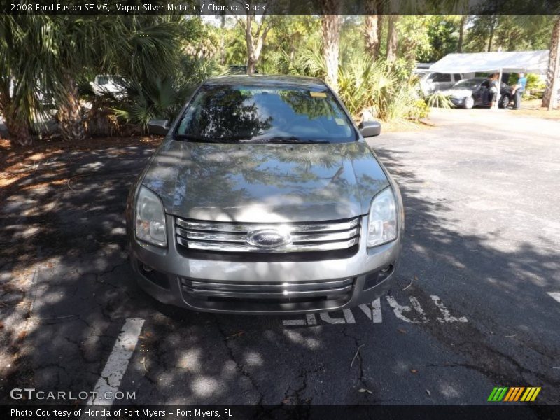 Vapor Silver Metallic / Charcoal Black 2008 Ford Fusion SE V6