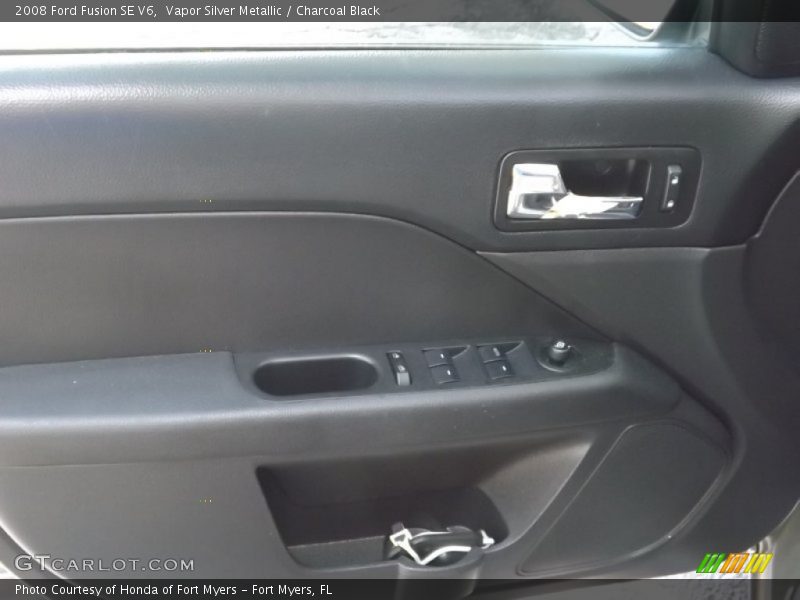 Vapor Silver Metallic / Charcoal Black 2008 Ford Fusion SE V6