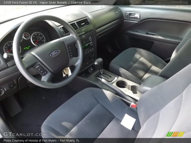 Vapor Silver Metallic / Charcoal Black 2008 Ford Fusion SE V6