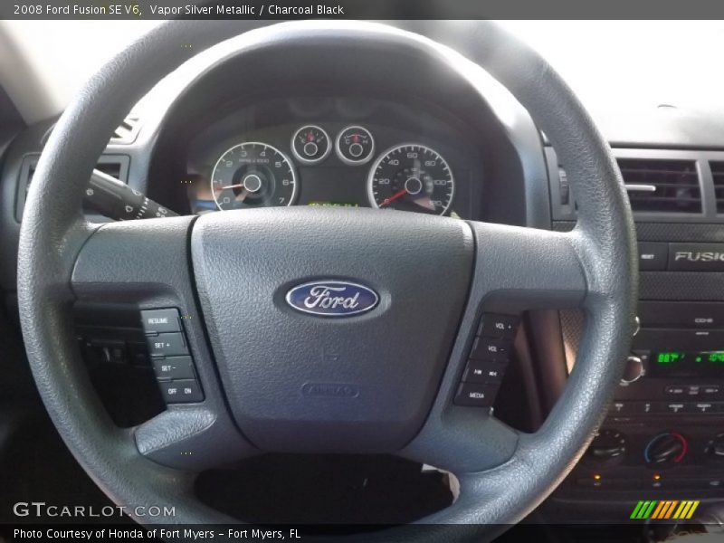 Vapor Silver Metallic / Charcoal Black 2008 Ford Fusion SE V6