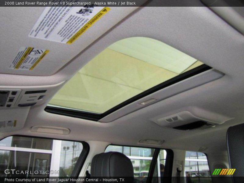 Alaska White / Jet Black 2008 Land Rover Range Rover V8 Supercharged