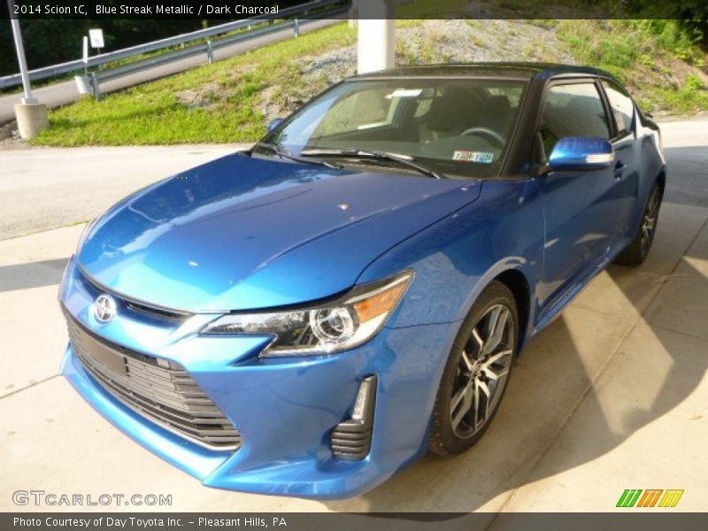 Blue Streak Metallic / Dark Charcoal 2014 Scion tC