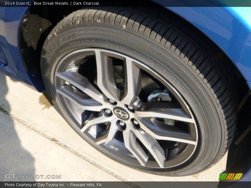 Blue Streak Metallic / Dark Charcoal 2014 Scion tC