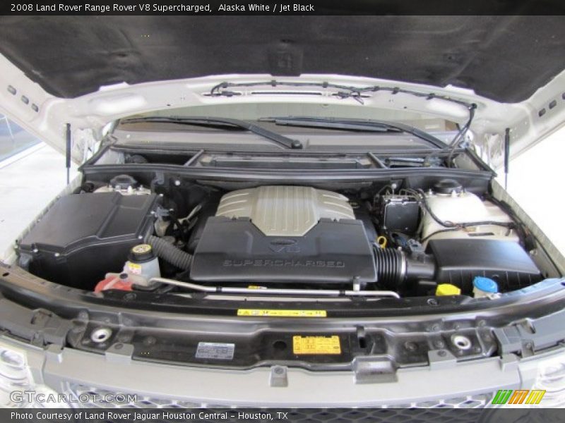 Alaska White / Jet Black 2008 Land Rover Range Rover V8 Supercharged