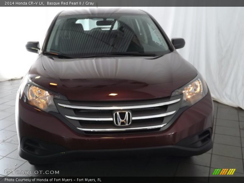 Basque Red Pearl II / Gray 2014 Honda CR-V LX