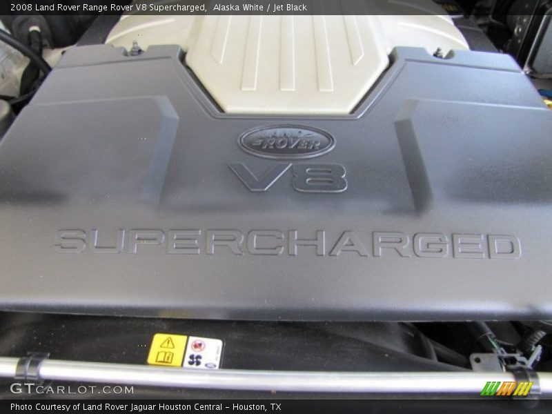 Alaska White / Jet Black 2008 Land Rover Range Rover V8 Supercharged