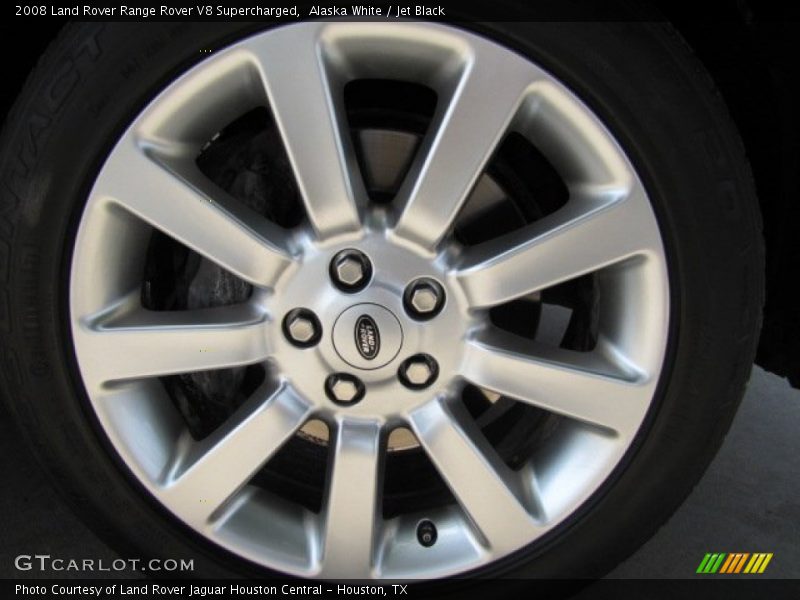 Alaska White / Jet Black 2008 Land Rover Range Rover V8 Supercharged