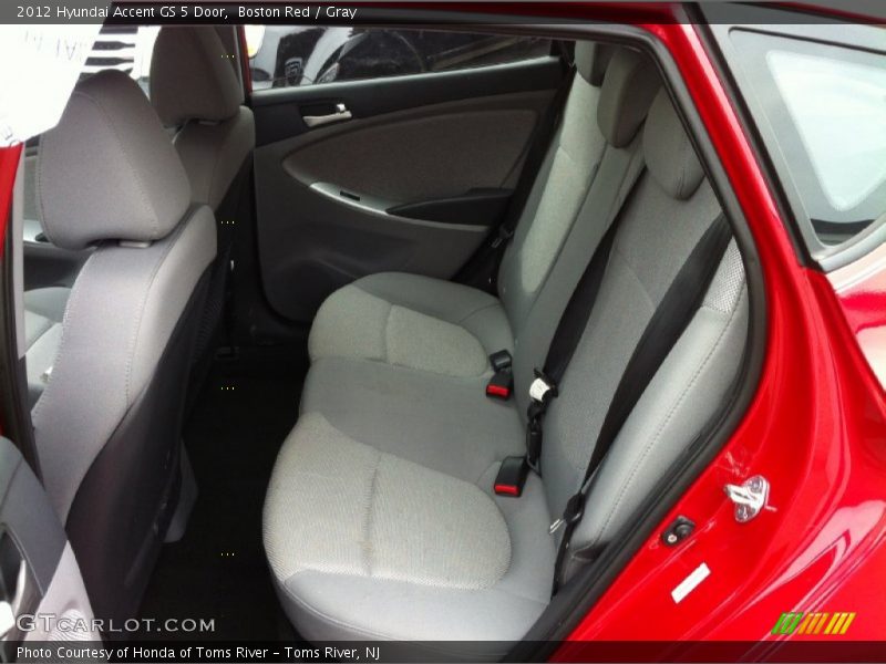 Boston Red / Gray 2012 Hyundai Accent GS 5 Door