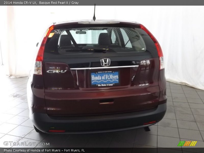 Basque Red Pearl II / Gray 2014 Honda CR-V LX