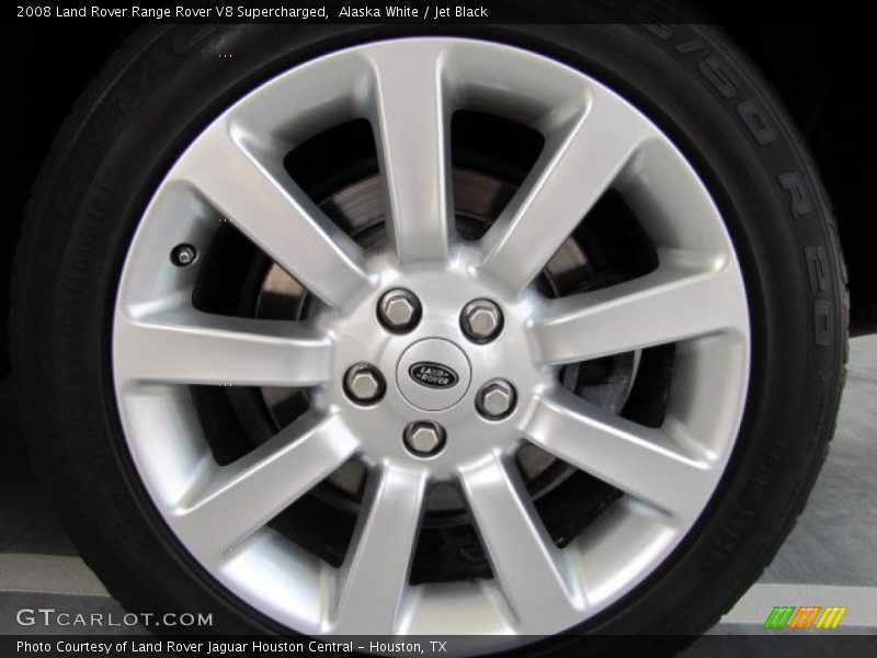 Alaska White / Jet Black 2008 Land Rover Range Rover V8 Supercharged