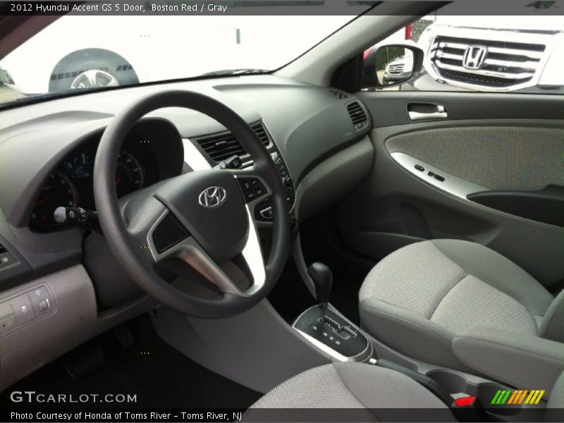 Boston Red / Gray 2012 Hyundai Accent GS 5 Door